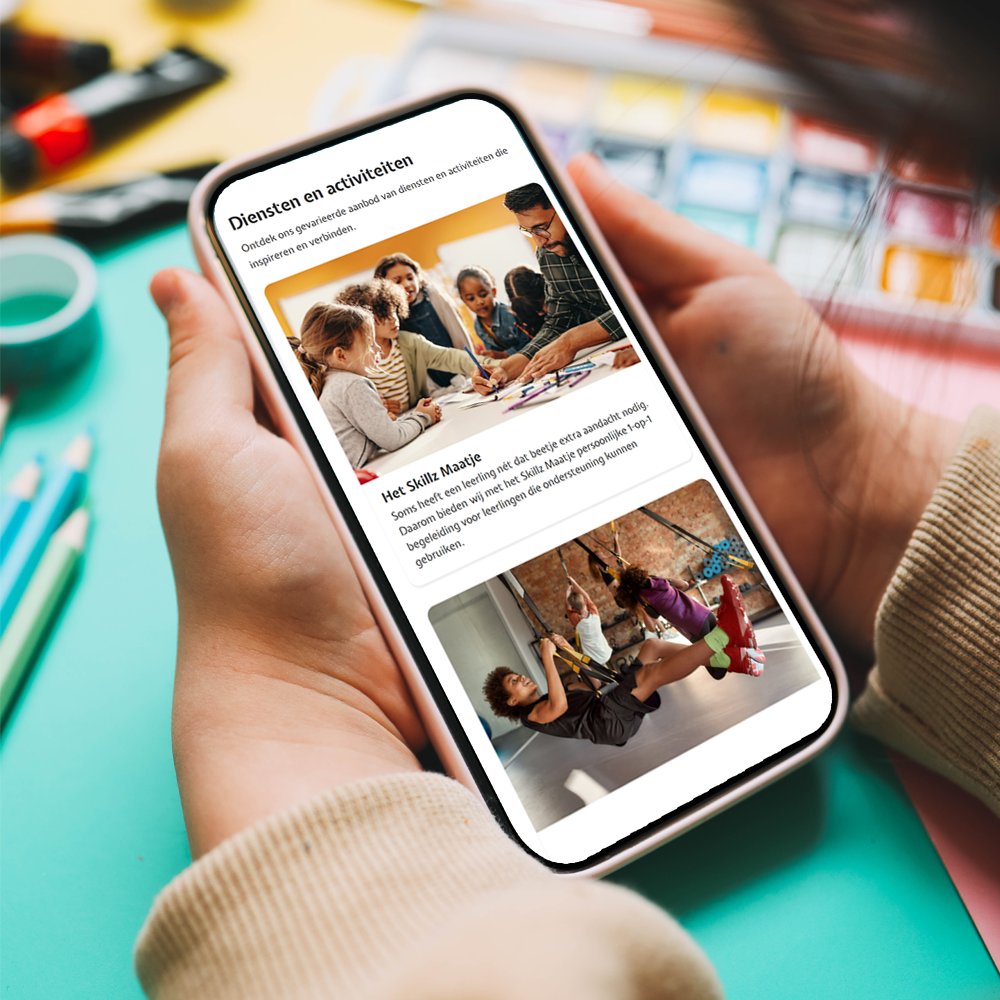 Website voor schoolactiviteiten